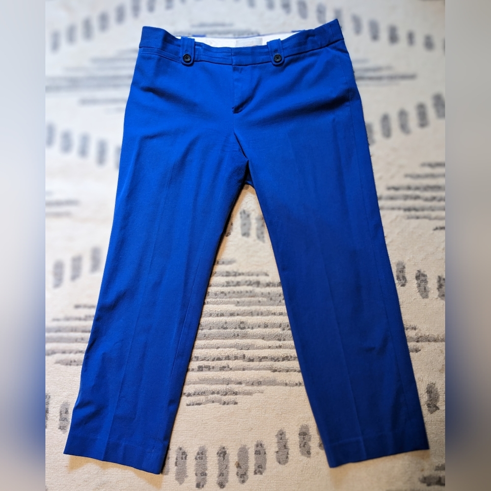 Banana Republic Cobalt Blue Martin Fit Cropped Ankle Dress Pants - Size 12